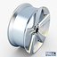 Style 128 wheel silver Mid Poly