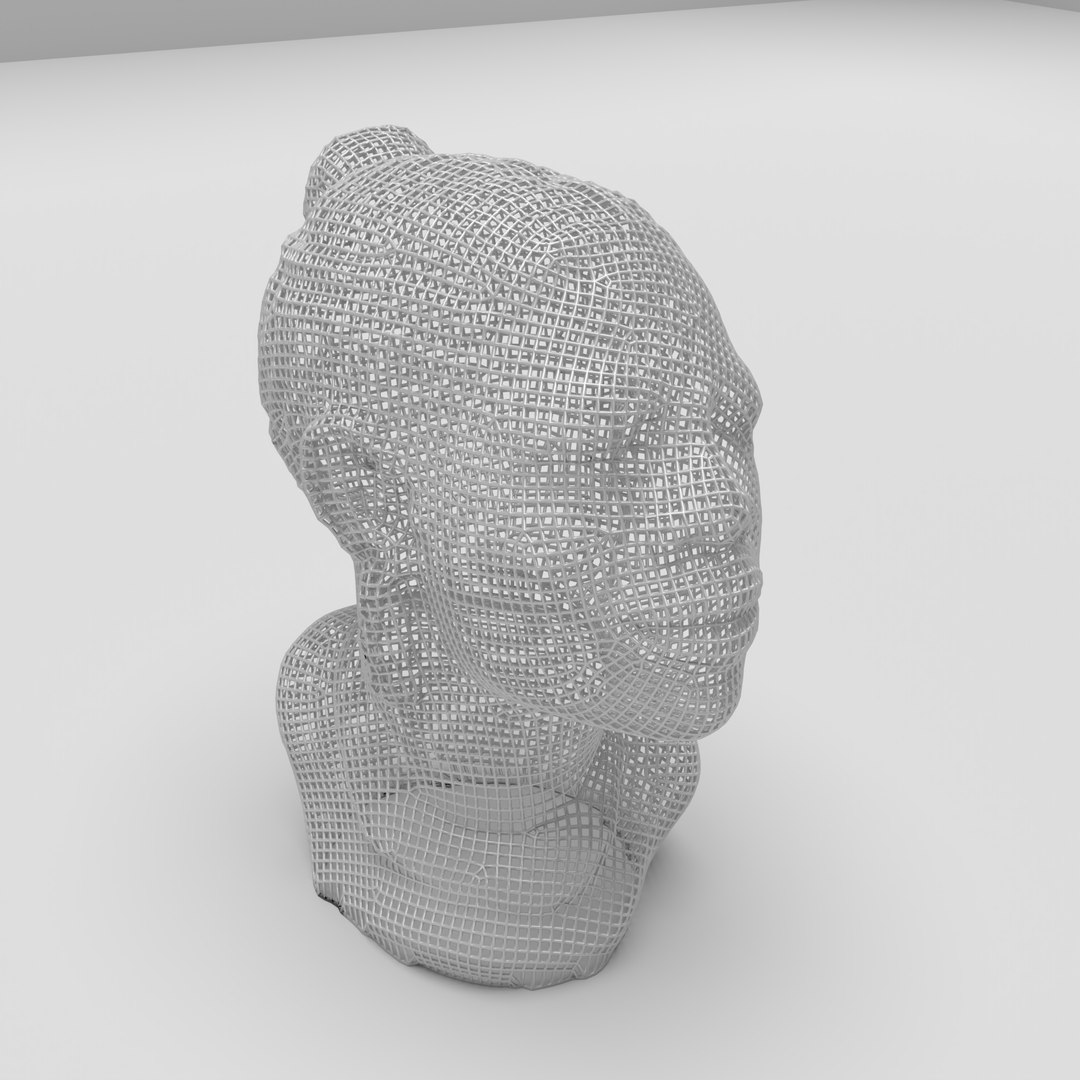 3D Soapstone Carving Lady Head model - TurboSquid 1852626