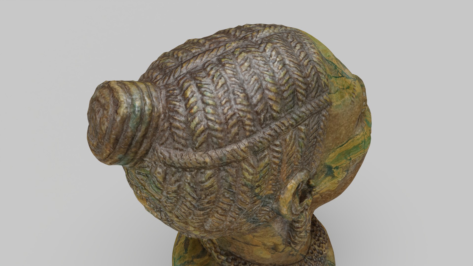 3D Soapstone Carving Lady Head model - TurboSquid 1852626