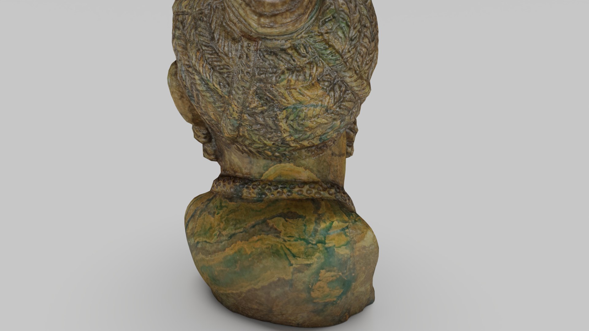 3D Soapstone Carving Lady Head model - TurboSquid 1852626