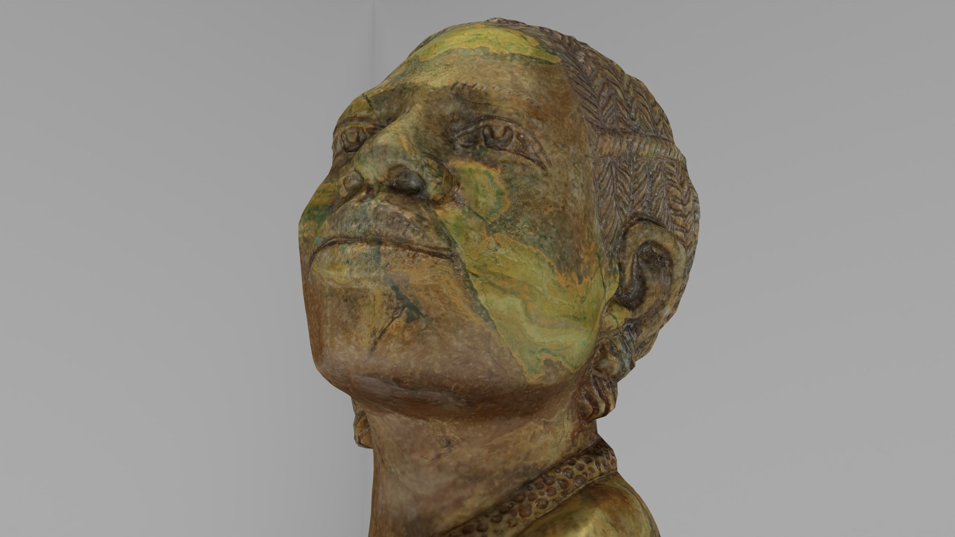 3D Soapstone Carving Lady Head model - TurboSquid 1852626