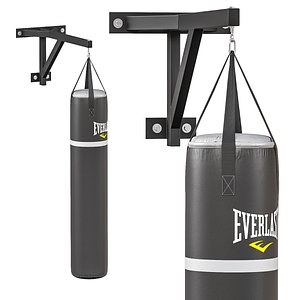 3D boxing punch bag model