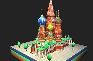 basils cathedral moscow kremlin 3D model