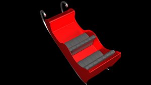 3D Santa Sleigh 3D Model