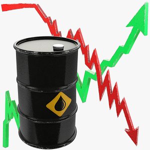 oil barrel graphs 3D