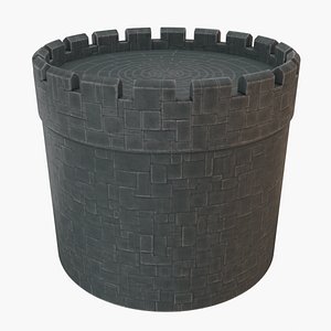 3D stone tower