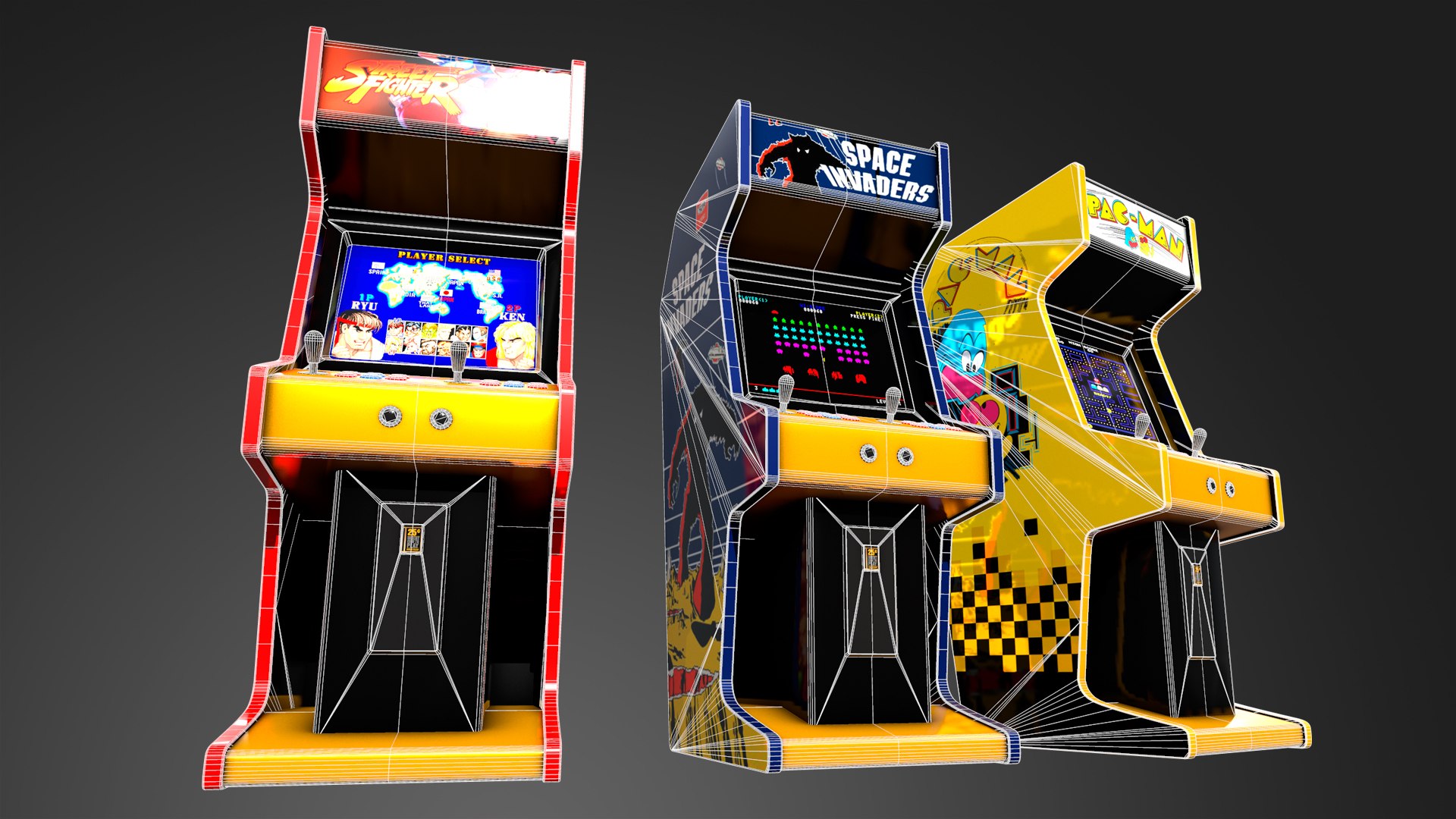 Arcade Machines 3D Model - TurboSquid 1646766