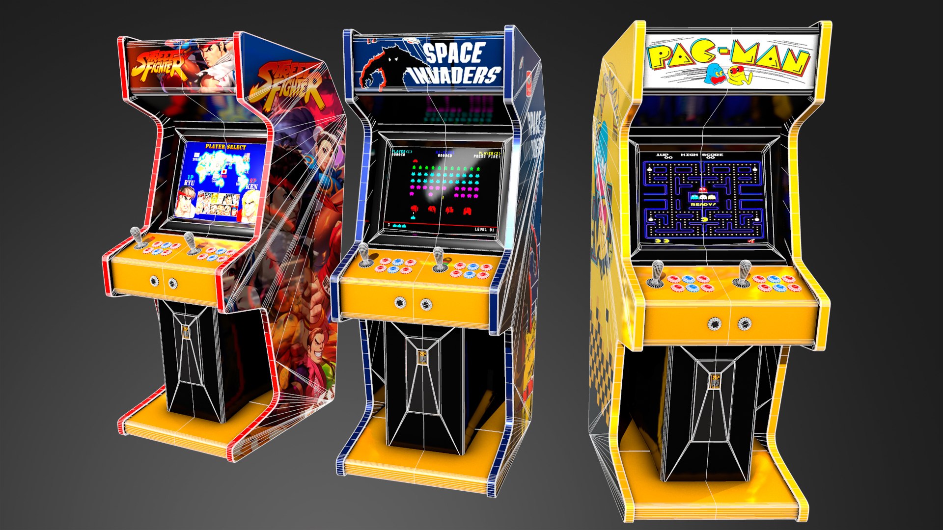 Arcade Machines 3D Model - TurboSquid 1646766