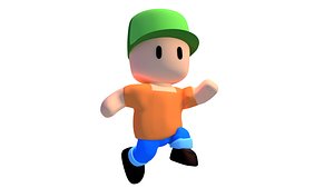 3D Stumble Guys Character