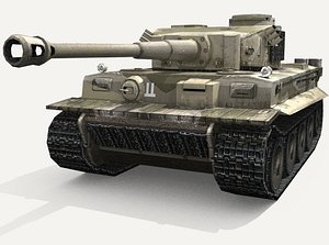 3d panzer vi tiger heavy tank model