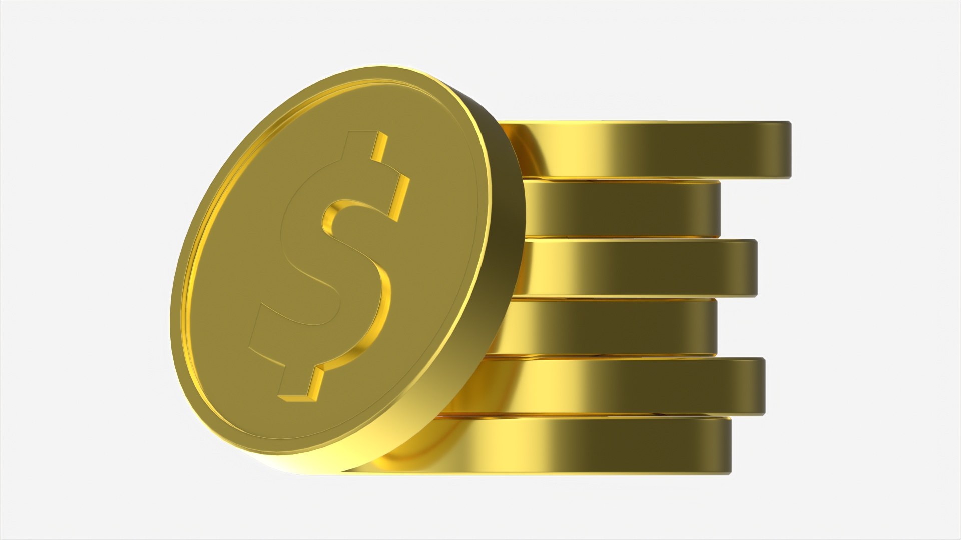 3D Dollar coin stack https://p.turbosquid.com/ts-thumb/Gs/Ffr5WI/FQ/006/jpg/1691619182/1920x1080/fit_q87/1e59a5f00df80e4803f9ddcee180cb1e8608161e/006.jpg