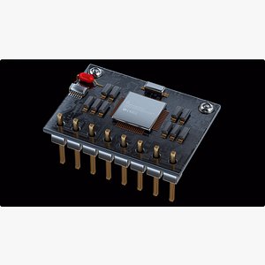 Circuit Board Electronic Components 3D model