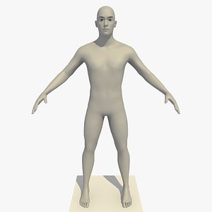 Rigged 24 Year Old European Male Base Mesh