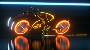 Tron Legacy Light Bike Exact Replica Model Clu Version