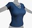 Female Blue T-Shirt Style 1