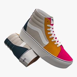 3D Vans Sk8-Hi Platform Multicolour