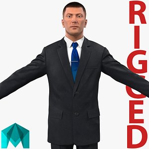 Businessman Rigged for Maya