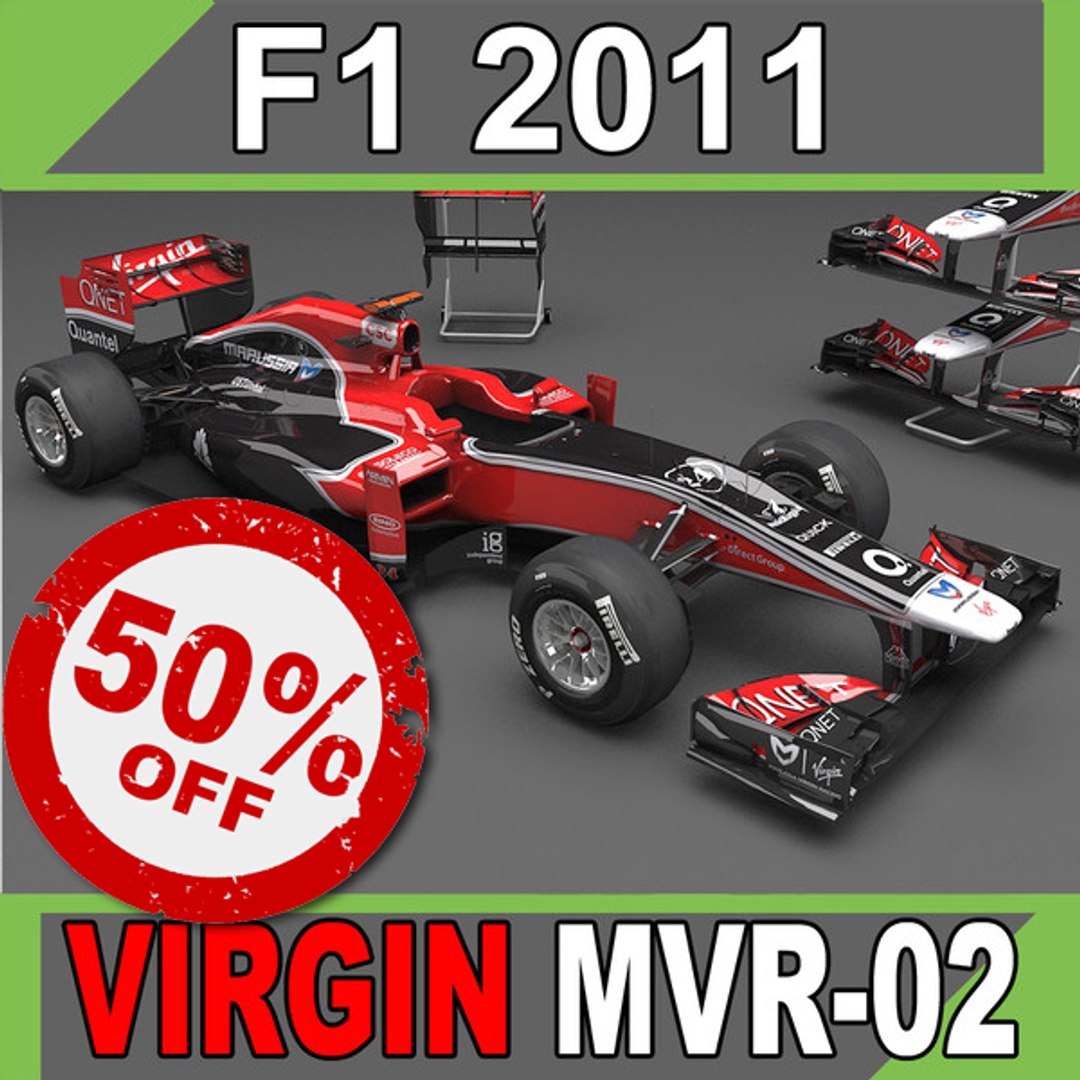 3d 3ds 2011 Marussia Virgin Mvr-02