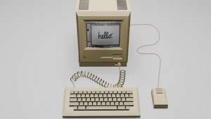 Apple Macintosh 1984 3D model