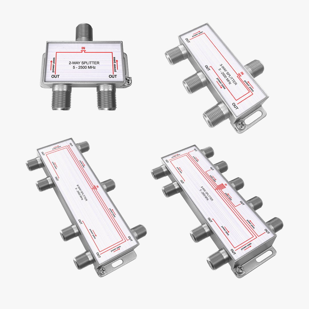 Coaxial Cables Collection 2 3D model preview