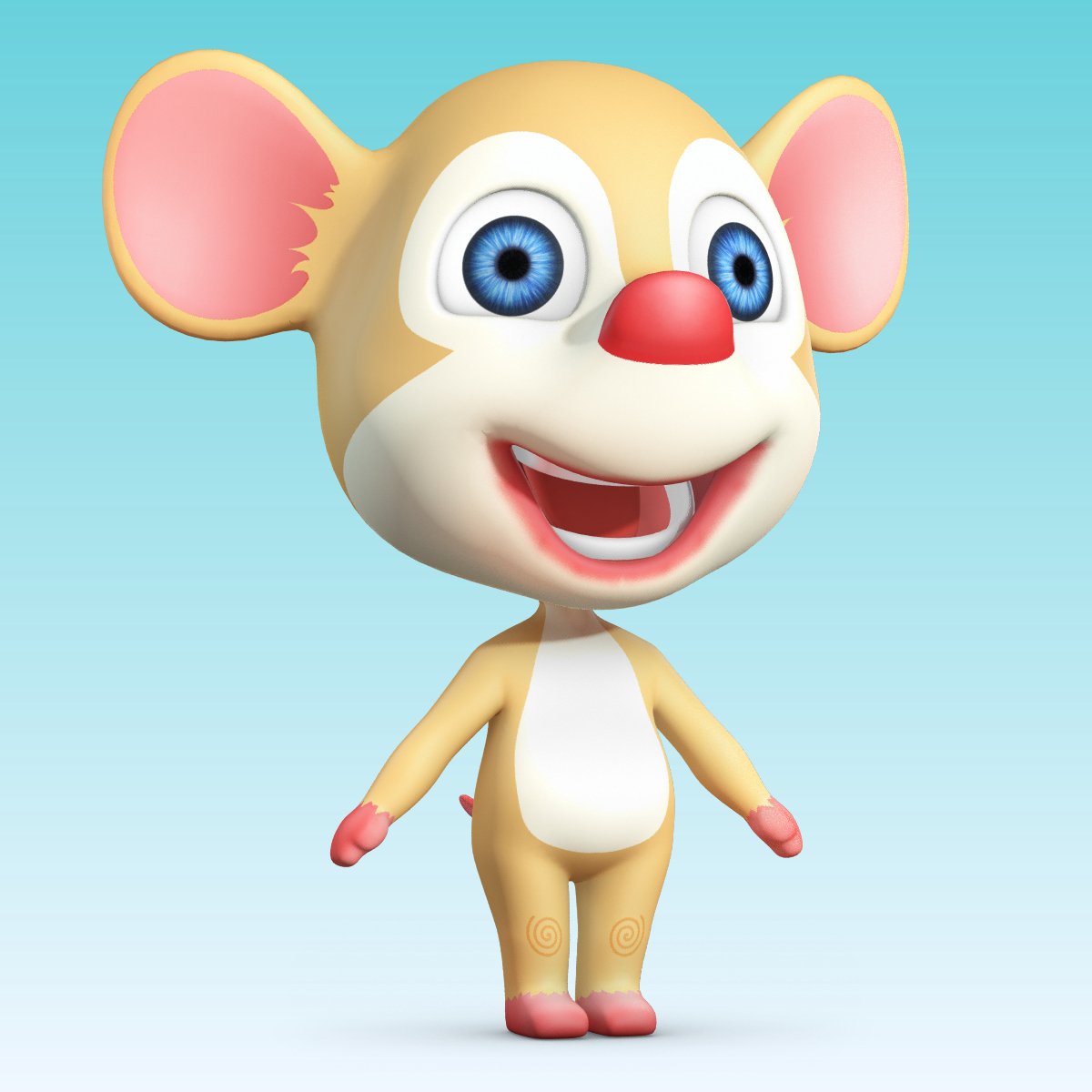 3D cartoon animation character TurboSquid 1647979