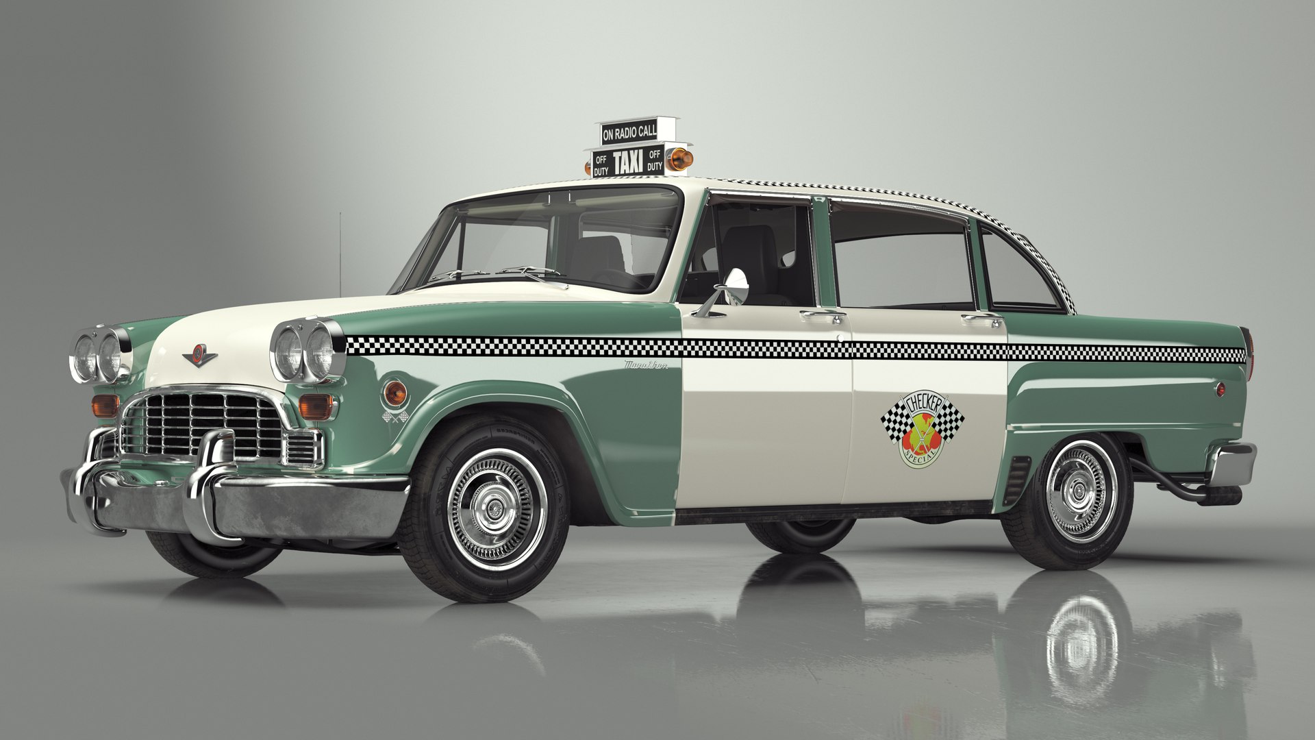 3D Vintage Checker Taxi Cab model https://p.turbosquid.com/ts-thumb/Gs/fSMYy0/w7/vintagecheckertaxicabmb3dmodel020/jpg/1719400348/1920x1080/fit_q87/0a44bd1d056192e486a69f48b93494581bf8681f/vintagecheckertaxicabmb3dmodel020.jpg