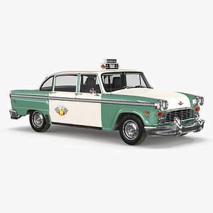Vintage Checker Taxi Cab