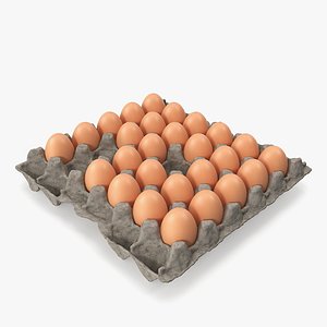 3d model box eggs