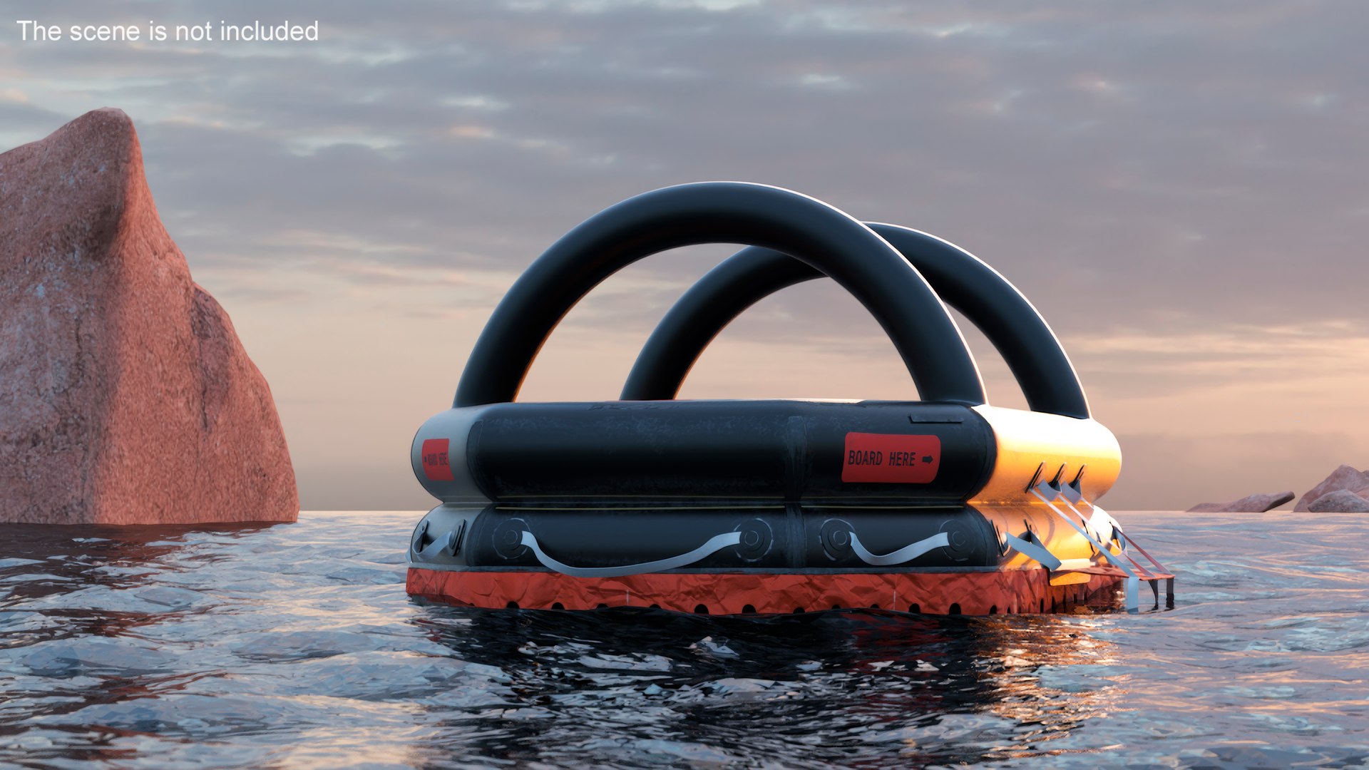Self Inflating Life Raft 3D Model - TurboSquid 2318231