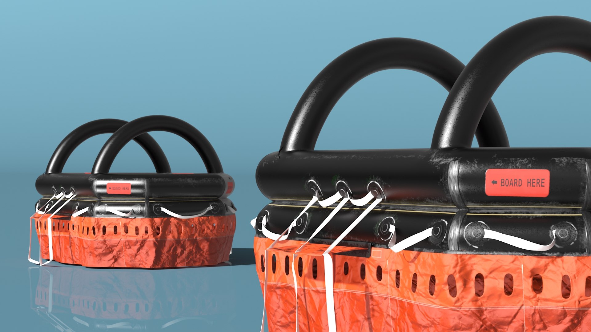 Self Inflating Life Raft 3D Model - TurboSquid 2318231