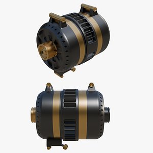 Advanced Industrial Motor Turbine 3D model