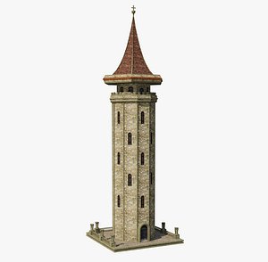 Fantasy Witch Tower 3D model