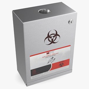 Locking Wall Mounted Sharps Cabinet Post Medical