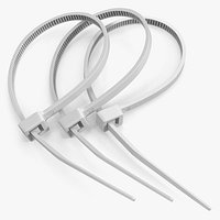 Nylon Cable Zip Ties Closed Loop White