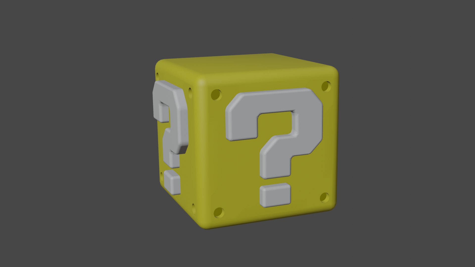 Mario Lucky Block Model free Texture