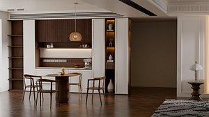 Ancient Style Living Room blender 3D