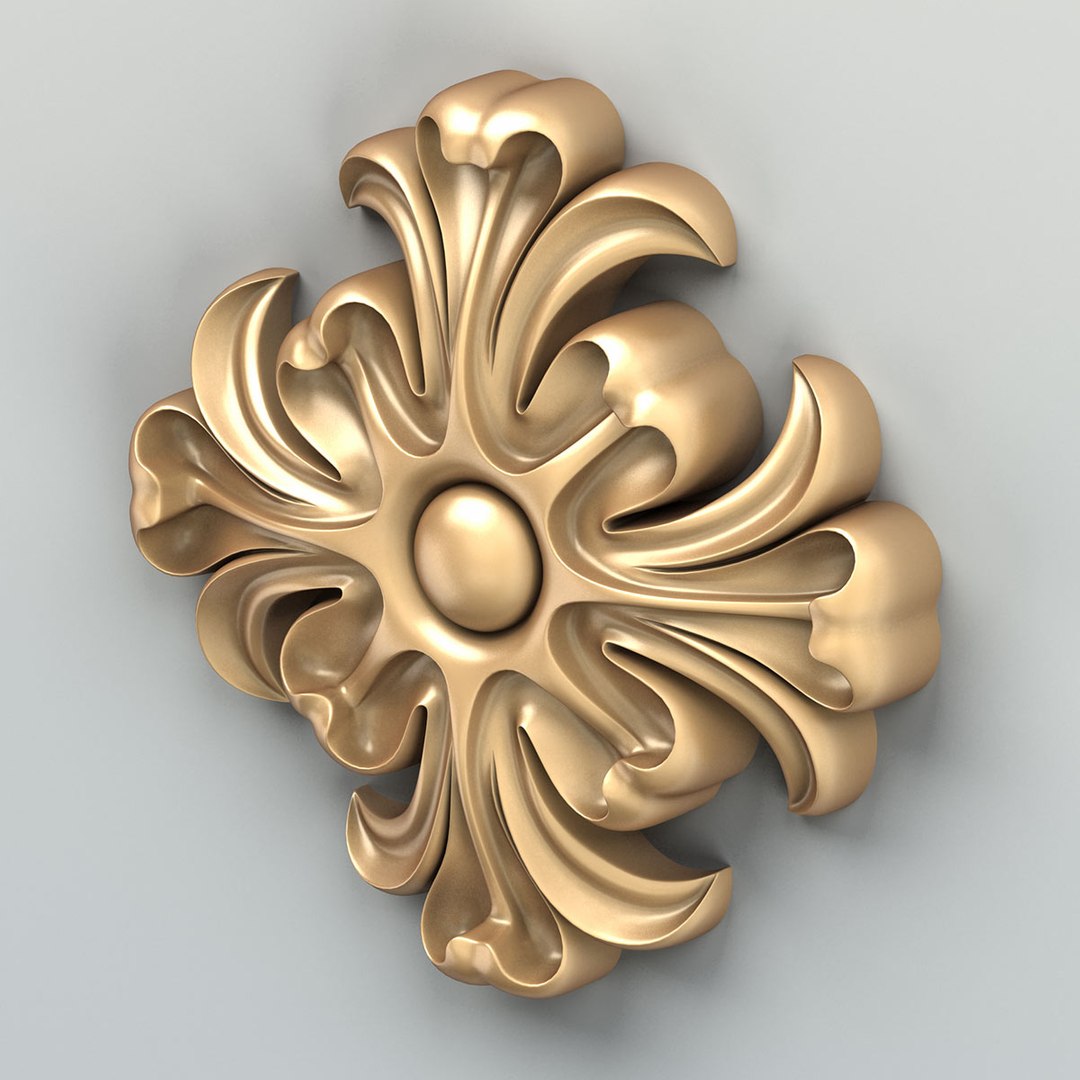 Rosette Cnc Intagli3d 3D Model - TurboSquid 1362819