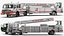 White Velocity Ascendant Heavy Duty Tiller Aerial Ladder Rigged