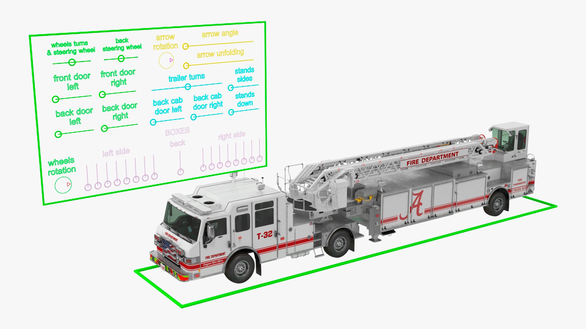 White Velocity Ascendant Heavy Duty Tiller Aerial Ladder Rigged 3D https://p.turbosquid.com/ts-thumb/Gs/r1l8Xv/bz/whitevelocityascendantheavydutytilleraerialladderrigged3dsmodel002/jpg/1704901421/1920x1080/fit_q87/809c305a8c9526ccbee2ddd8f44b44c81e38e2f8/whitevelocityascendantheavydutytilleraerialladderrigged3dsmodel002.jpg
