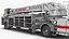 White Velocity Ascendant Heavy Duty Tiller Aerial Ladder Rigged
