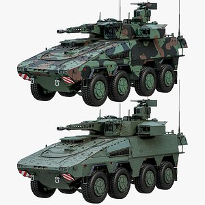 Boxer CRV Block 2 - Combat Reconnaissance Vehicle AFV With 2 Skins PBR