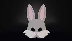 Bunny Mask 3D model