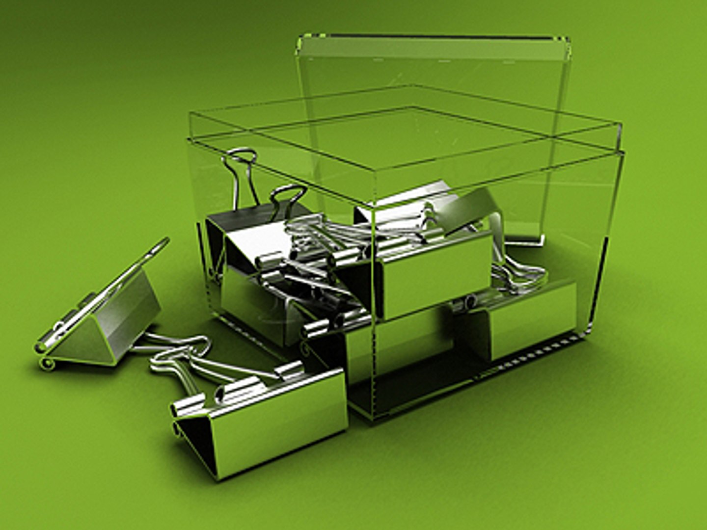 Binder Storage Box Clips 3d Model