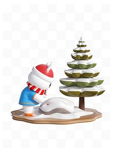three-dimensional cartoon IP 3D model