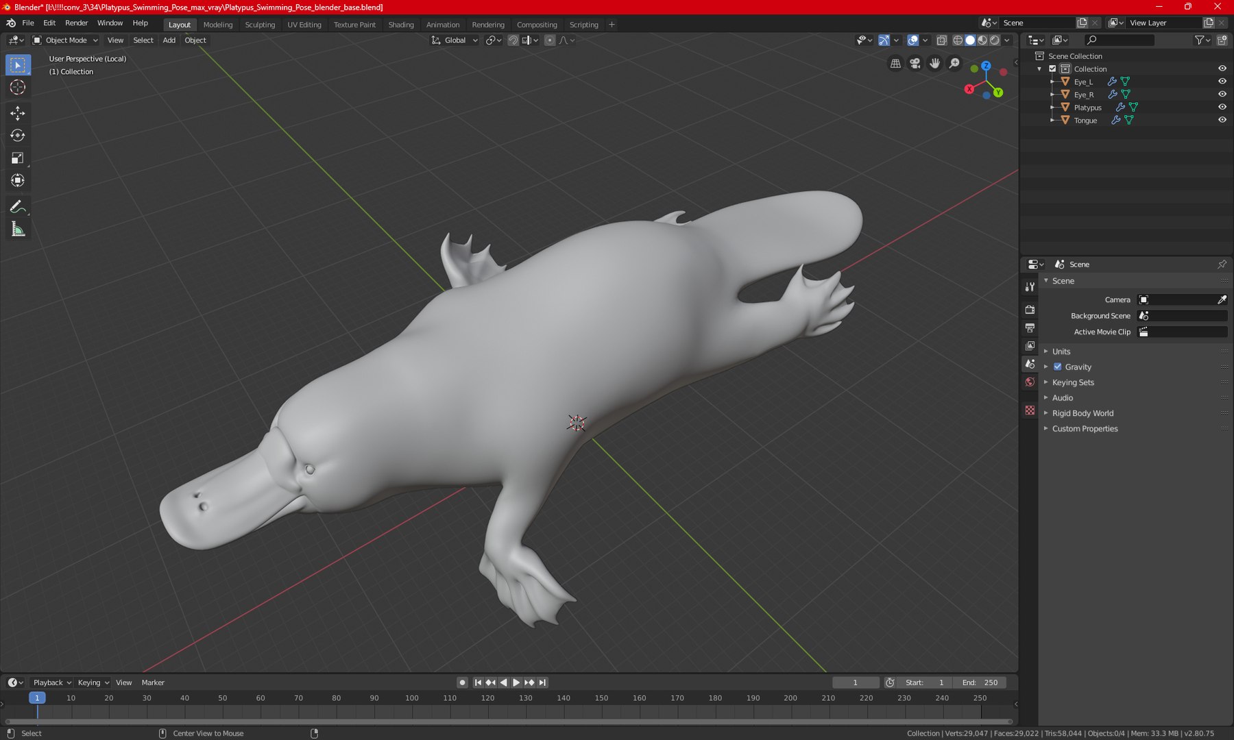 3D model Platypus Swimming Pose https://p.turbosquid.com/ts-thumb/Gs/vLHBS8/9W/platypusswimmingposec4dmodel023/jpg/1700529179/1920x1080/fit_q87/c6481b062aed10f9187f675a5aa18a90cff3f08b/platypusswimmingposec4dmodel023.jpg