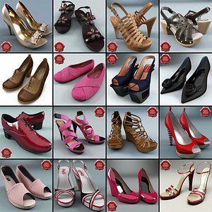 women shoe v7 3d model