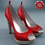women shoe v7 3d model