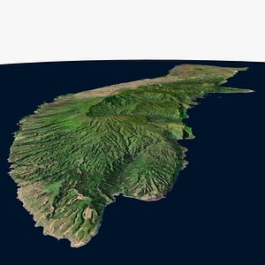 Molokai Island Hawaiian Archipelago State of Hawaii US 3D model