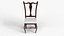 Chaise de salle à manger en bois de style français