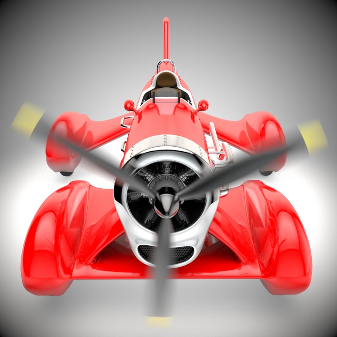 3d Race Car Propeller Model